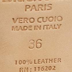 Pre Owned Zadig and Voltaire Metallic/Pink Braided Leather Ankle Strap Sandals Size 36