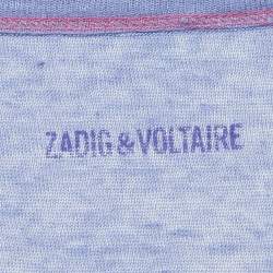 Zadig & Voltaire Blue Butterfly Print Jersey Meryl T-Shirt M