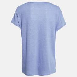 Zadig & Voltaire Blue Butterfly Print Jersey Meryl T-Shirt M