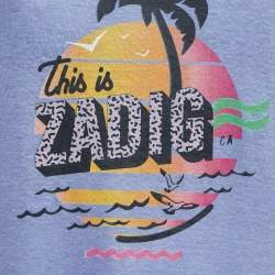Zadig & Voltaire Blue Butterfly Print Jersey Meryl T-Shirt M