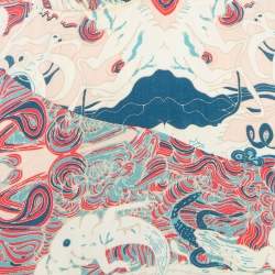 Pre Owned Zadig & Voltaire Pink Printed Crepe Asymmetric Root Midi Dress M