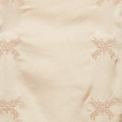 Pre Owned Zadig & Voltaire Beige Embroidered Crepe Tunic S