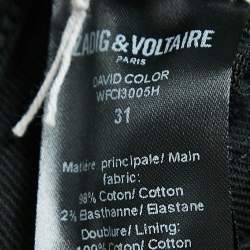 Zadig & Voltaire David Black Denim Jeans L
