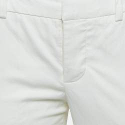 Zadig & Voltaire White Cotton Prune Frange Pants S