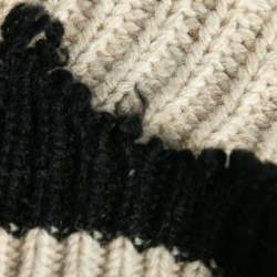 Zadig & Voltaire Beige Wool Knit Raw Hem Liam Sweater L