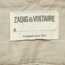 Zadig & Voltaire Beige Linen Blend Plumo Cropped Pants S