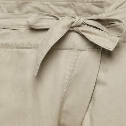 Zadig & Voltaire Beige Linen Blend Plumo Cropped Pants S
