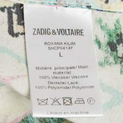 Zadig and Voltaire Multicolor Printed Roxana Kilm Mini Dress L