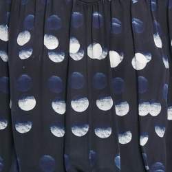 مملوكة مسبقًا Zadig & Voltaire Navy Blue Silk Roka Dots Mini Dress L