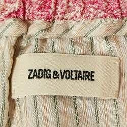 Zadig & Voltaire Pink Jacquard Paxi Jac Toile De Jouy Short S