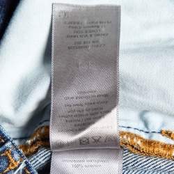 Zadig & Voltaire Defile Blue Denim Wide Leg Jeans M/Waist 31"