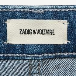 Pre Owned Zadig & Voltaire Light Blue Denim Sweet Eco Shorts S