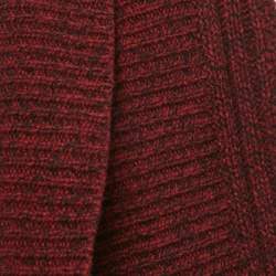 Zadig & Voltaire Red Merino Wool Open Front Mystic Cardigan S