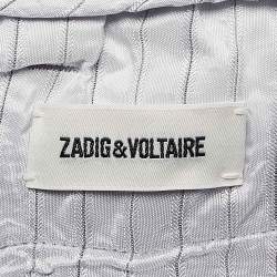 Zadig & Voltaire Lavender Floral Jacquard Trousers M