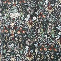 Zadig & Voltaire Black/Multicolor Floral Print Viscose Radial Kaleido Maxi Dress S