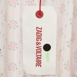 Zadig & Voltaire White Floral Print Cotton Catsy Jumpsuit M