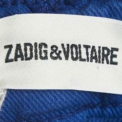 Pre Owned Zadig & Voltaire Blue Denim Eva Cher Jeans S Waist 25"