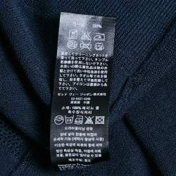 Zadig & Voltaire Navy Blue Star Patterned Knit Button Front Cardigan S