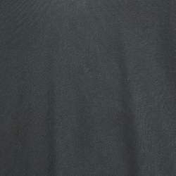 Pre Owned Zadig & Voltaire Charcoal Grey Cotton Knit V-Neck Story Fishnet Top S