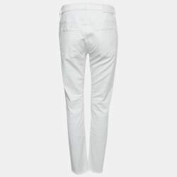 Zadig & Voltaire White Denim David Crop Jeans L Waist 31"