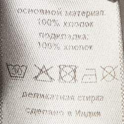 مملوكة مسبقًا Zadig & Voltaire White Cotton Embroidered Mini Dress M