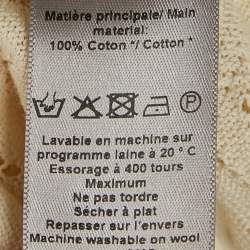 مملوكة مسبقًا Zadig & Voltaire Cream Pointelle Knit Memphis Maxi Dress S