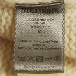 Zadig & Voltaire Cream Wool Lakers Nba X Zv Jumper M