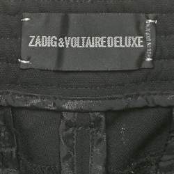 Pre Owned Zadig & Voltaire Deluxe Black Cotton Studded Pako Trousers S