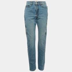 Zadig & Voltaire Blue Eria Denim Zip Detail Jeans M Waist 32"