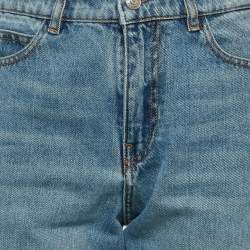 Zadig & Voltaire Blue Eria Denim Zip Detail Jeans M Waist 32"