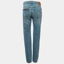 Zadig & Voltaire Blue Eria Denim Zip Detail Jeans M Waist 32"