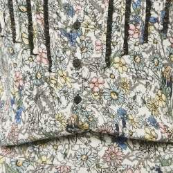 Zadig & Voltaire Multicolor Floral Printed Chiffon Mini Dress S
