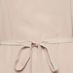 Pre Owned Zadig & Voltaire Pink Silk Lace Trimmed Chery Crepuscule Midi Slip Dress XS