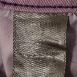 Pre Owned Zadig & Voltaire Purple Denim Flared Jeans M Waist 30"