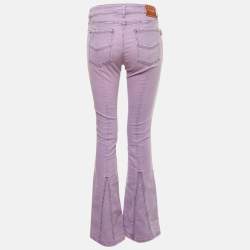 Pre Owned Zadig & Voltaire Purple Denim Flared Jeans M Waist 30"