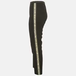 Pre Owned Zadig & Voltaire Black Crepe Paule Band Trousers M