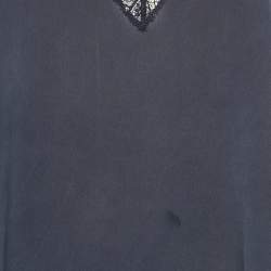 مملوكة مسبقًا توب زادك آند فولتير كامي صوفي دانتيل أزرق بحري حريري مقاس صغير