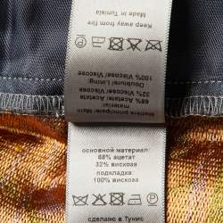 Pre Owned Zadig & Voltaire Defile Grey British Flowers Jacquard Pomy Pants M