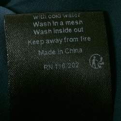 Pre Owned Zadig & Voltaire Navy Blue Satin Gathered Sleeveless Maxi Dress S 