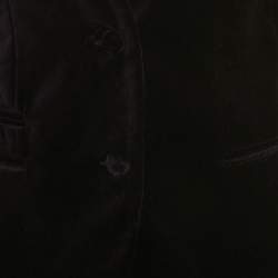 Pre Owned Zadig & Voltaire Purple Embroidered Velvet Vadim Blazer S