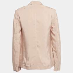 مملوكة مسبقًا Zadig & Voltaire Pink Star Patterned Crepe Victor Jacq Blazer S