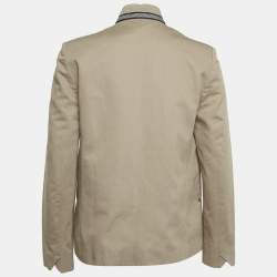 Pre Owned جاكيت فولي غاباردين بيج مفتوح من الأمام زاديج أند فولتيير مقاس متوسط - ميديم