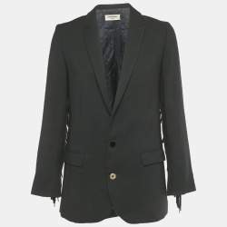 Pre Owned Zadig & Voltaire Deluxe Black Viva Frange Blazer S