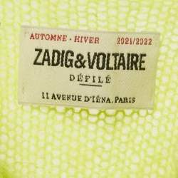 Pre Owned Zadig & Voltaire Black/Green Ombre Mohair Georgia Sweater S