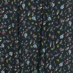 Pre Owned Zadig & Voltaire Black Floral Print Maxi Skirt S