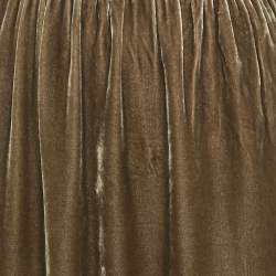 مملوكة مسبقًا تنورة ميدي من زاديك أند فولتير جوزلين بنقشة خضراء من الحرير وحواف دانتيل ميدي بحجم متوسط