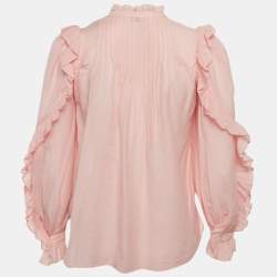 Pre Owned تيمي تومبوي زادك آند فولتيير قطني زهري بكشكش مقاس صغير جداً