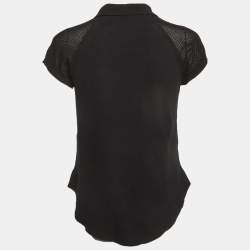 مملوكة مسبقًا تيشيرت من القطن الأسود زادج & فولتير - صغير