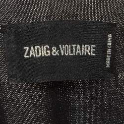 مملوكة مسبقًا تيشيرت من القطن الأسود زادج & فولتير - صغير