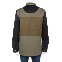 Pre Owned Zadig and Voltaire Green Cotton Timber Patch Jacket M